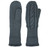 Winter Fleece Charcoal Lined Warm Cuffed Mittens Gloves Cozy Braid Knit Mittens