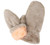 Beige Faux Fur Thick Plush Lined Winter Mittens Cold Weather Gloves Super Warm