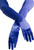 Satin Opera Gloves Royal Blue