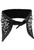 Black False Collar With Silver Rivet And Rhinestone