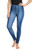Classic Blue Cotton Blend Basic Causal Fun Printed Leggings