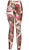 Brown Paisley Cotton Blend Basic Causal Fun Printed Leggings