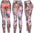Lavender Twist Cotton Blend Basic Causal Fun Printed Leggings