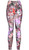 Lavender Twist Cotton Blend Basic Causal Fun Printed Leggings