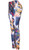 Navy Paisley Cotton Blend Basic Causal Fun Printed Leggings