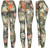 Olive Paisley Cotton Blend Basic Causal Fun Printed Leggings
