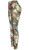 Olive Paisley Cotton Blend Basic Causal Fun Printed Leggings