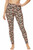 Small Red Cotton Blend Basic Causal Fun Printed Leggings
