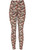 Small Red Cotton Blend Basic Causal Fun Printed Leggings