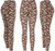 Small Red Cotton Blend Basic Causal Fun Printed Leggings
