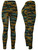 Army High Waist Women's Denim Print Fake Faux Jeans Leggings Pants