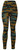 Army High Waist Women's Denim Print Fake Faux Jeans Leggings Pants