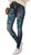 Blue Butterfly with Sparkles High Waist Women's Denim Print Fake Faux Jeans Leggings Pants