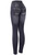Women's Zipper Black Denim Print Fake Faux Jeans Leggings Pants