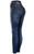 Women's Cherries Denim Print Fake Faux Jeans Leggings Pants