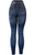 Women's Cherries Denim Print Fake Faux Jeans Leggings Pants