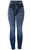Women's Cherries Denim Print Fake Faux Jeans Leggings Pants