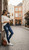Women's Big Rip Denim Print Fake Faux Jeans Leggings Pants