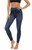 Women's Navy Jeans Denim Print Fake Faux Jeans Leggings Pants