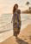 This is a great dress for summer! Lightweight fabric. Stretchy and comfortable smocked design dress. Puffed short sleeves and a deep round neck. Sunflower Dress