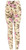 Cream Rose Cotton Blend Basic Causal Fun Printed Leggings