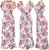 I'm in love with this butterfly sleeve pink flowers smocked summer sundress long dress! The smocking adds a touch of texture and interest to the bodice, while the butterfly sleeves and floral print gives it elegant , famine and  fashionable summer vibe.