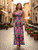 Boho smocked summer sundress long dress!