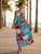 Floral smocked summer sundress long dress!