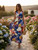Floral smocked summer sundress long dress!