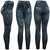 These jean leggings combine the fashionable look of denim with the comfort of leggings. They’re made of a stretchy material that allows for a skinny jeans look without the discomfort of regular jeans. Match them with your favorite boots or heels and watch the compliments roll in.