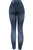 Letters High Waist Women's Denim Print Fake Faux Jeans Leggings Pants