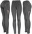 Solid Black Mesh Workout Leggings with Pockets High Waist Yoga Pants