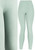 Ultra Soft Ash Mint Leggings Solid Brushed Basic Full Leggings