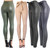 Belted High Waist Stretchy Faux Leather Leggings Sexy High Pants