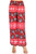 Red Elephant Pleated Palazzo Wide Leg Causal Pants