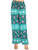 Green Elephant summer pants. These high-waisted women's pleated slinky stretchy palazzo pants are great for casual wear .The trendy loose fit and super elegant and chic colors are unique and will take your summer look to another level. The lightweight and flowing fabric is ideal for hot summer days. The wide legs combined with pleating from the waist down make these pants move like a skirt and create a flattering volume. The modern elephant design in fashionable colors can be easily dressed up or down.