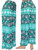 Green Elephant summer pants. These high-waisted women's pleated slinky stretchy palazzo pants are great for casual wear .The trendy loose fit and super elegant and chic colors are unique and will take your summer look to another level. The lightweight and flowing fabric is ideal for hot summer days. The wide legs combined with pleating from the waist down make these pants move like a skirt and create a flattering volume. The modern elephant design in fashionable colors can be easily dressed up or down.