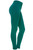 Teal Fleece Winter Thick Warm Basic Stretchy Leggings