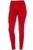 Red Fleece Winter Thick Warm Basic Stretchy Leggings