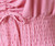 Gauze Look Light Pink Smocked Waist Maxi Dress Solid Lightweight Summer Long Dress