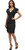 The Women's Solid Bodycon Dress is a stylish and comfortable summer dress with a V-neck and short sleeves, perfect for casual occasions. Made from polyester, this dress features a side ruffle accent and a flattering bodycon style. Machine washable and designed with stretch material, it is ideal for the summer season and can be worn by women looking for a chic and trendy outfit.
A bodycon dress is a form-fitting, skin-tight garment designed to hug curves and showcase the body’s silhouette. small black dress