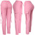 High Stretch Pink Pencil Trousers Cotton Jeggings for Women Cargo Pocket Skinny Pants