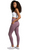 Solid Mauve Leggings with Pockets Soft Non See Through Workout Leggings