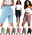 Mauve Biker Shorts with Pockets Workout Biking Yoga Running Bermuda Short