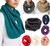Winter Bulky Knitted Infinity Scarf Thick Textured Knit Circle Loop Scarf