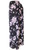 Grey Mauve Flower Wide Leg Pants Ethnic Palazzo Pants Stretchy Pleated Pants