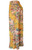 Mustard Mosaic Wide Leg Pants Ethnic Palazzo Pants Stretchy Pleated Pants