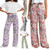 Butterflies Sparkles Palazzo Green Pants Wide Leg Causal Summer Stretchy Pants