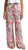 Pink Butterfly Summer Pants. Lightweight Summer pants . Causal wide leg pants with sparkles.