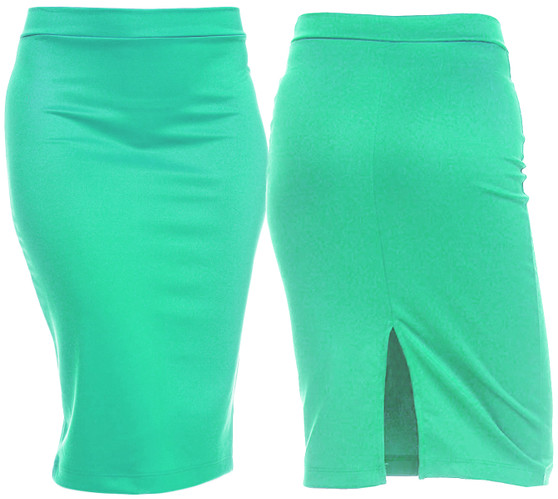 Classy and elegant pencil skirt is ideal to wear at work and for special occasion. The skirt is made of silky look fabric thick fabric